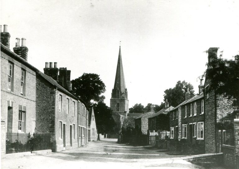 Church View without cars or footpath