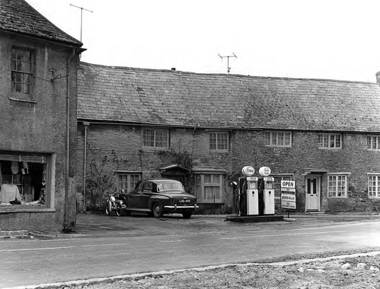 Cromwell House and petrol pumps